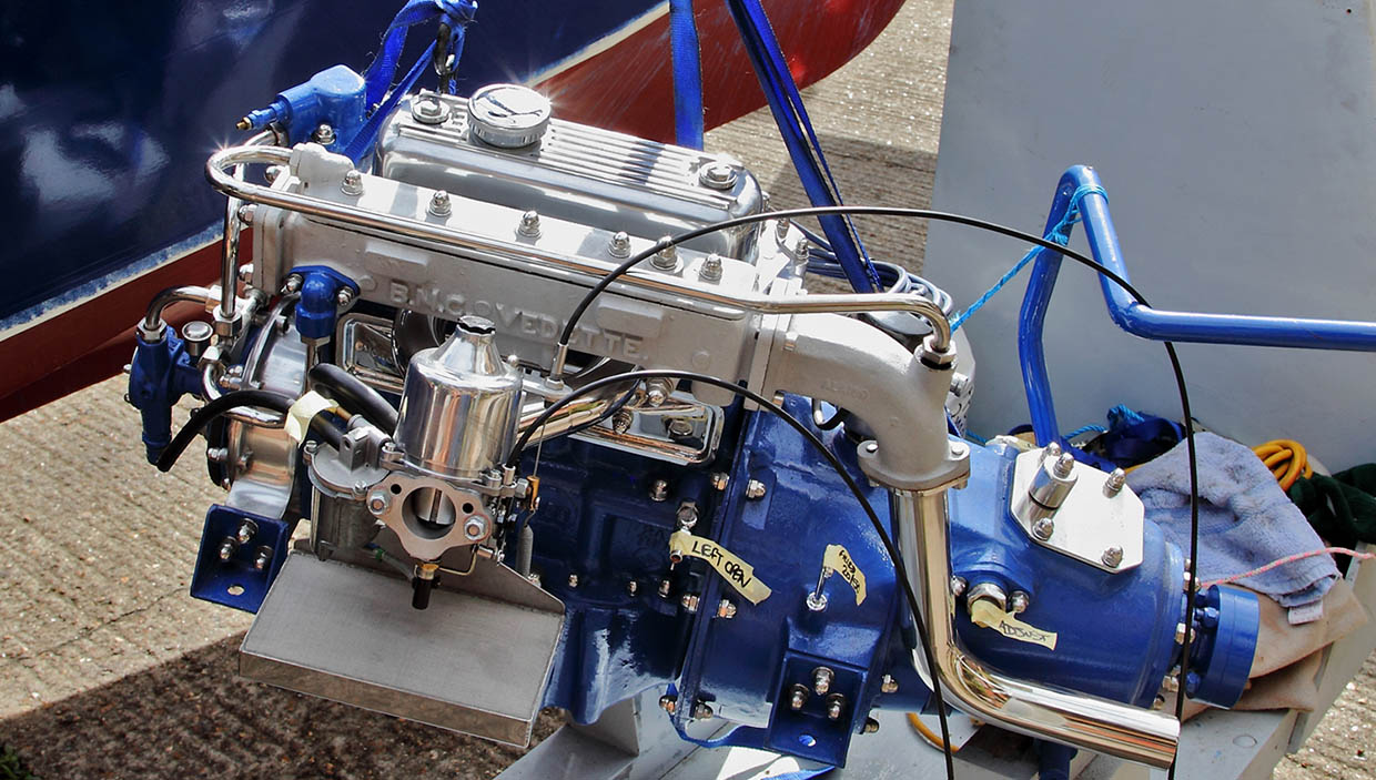 Concours condition Morris Vedette marinized BMC A series engine