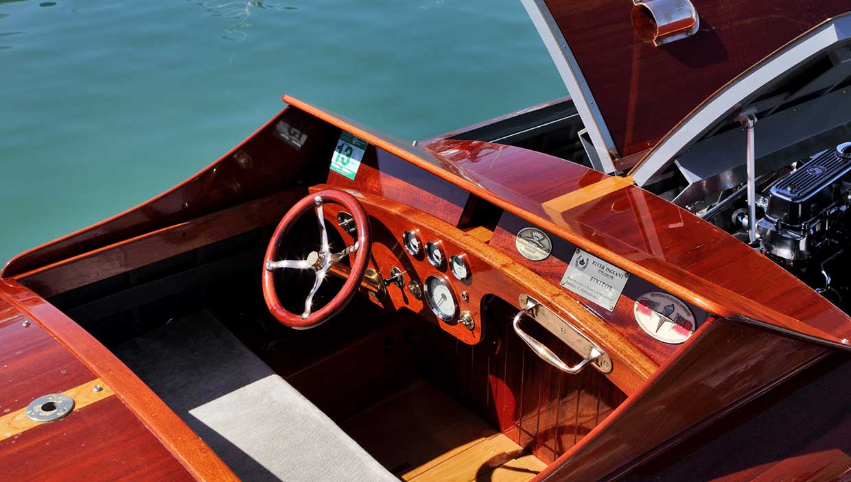 Vintage Racing Boat 'Fixitor' Cockpit